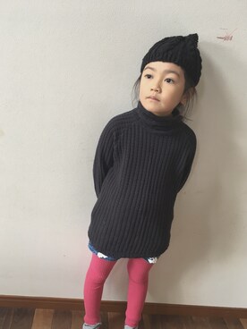 「アイテム（その他トップス）」を使った、amiucoさん（キッズ・123cm）の秋コーディネート