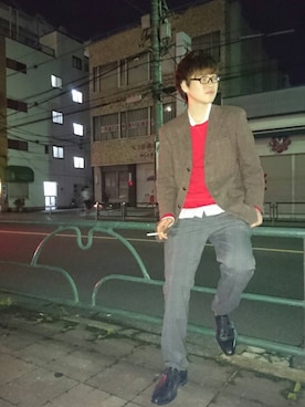 「ZOOL（ズール）のアイテム（ジャケット/アウター）」を使った、遊さん（メンズ・176cm）の秋コーディネート
