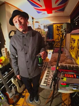 「BRIXTON（ブリクストン）のアイテム（ジャケット/アウター）」を使った、Interpreterさん（メンズ・174cm）の冬コーディネート