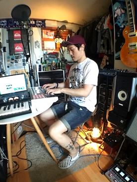「quiksilver」｜Interpreterさん（メンズ・174cm）の夏コーディネート