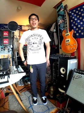 「quiksilver」｜Interpreterさん（メンズ・174cm）の夏コーディネート