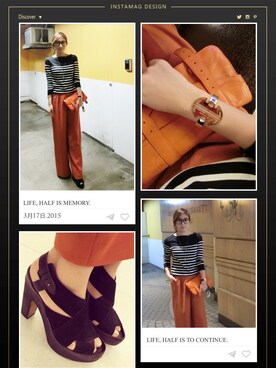 「rag & bone（ラグアンドボーン）のアイテム（サンダル）」を使った、リンRiinさん（レディース・164cm）の春コーディネート