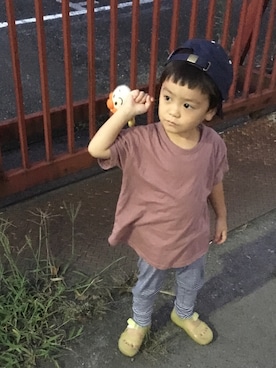 「ドラフトGAP」｜「アイテム（キャップ）」を使った、towapiさん（キッズ・90cm）の夏コーディネート