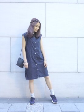 「I.Tのアイテム（ワンピース/ドレス）」を使った、Ashley Soo.さん（レディース・165cm）の夏コーディネート