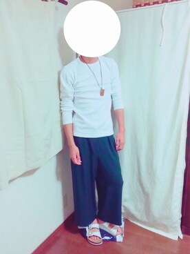 「BARNS（バーンズ）のアイテム（シューズ）」を使った、なーくんさん（メンズ・178cm）の秋コーディネート