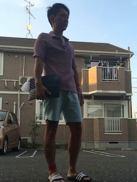 「アイテム（アンクレット）」を使った、Kenji Kobayashiさん（メンズ・169cm）の夏コーディネート