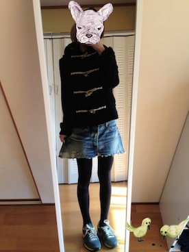 「RNA」｜「アイテム（ダッフルコート）」を使った、A子さん（レディース・160cm）の冬コーディネート