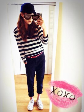 A子さん（レディース・160cm）の夏コーディネート