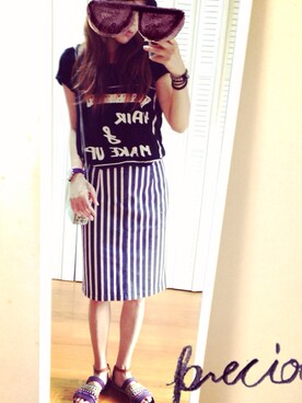 A子さん(レディース・160cm)の夏コーディネート