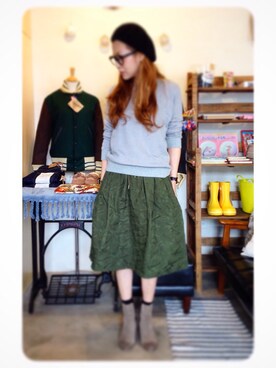 A子さん（レディース・160cm）の冬コーディネート