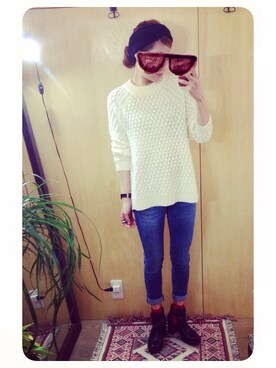 A子さん（レディース・160cm）の冬コーディネート