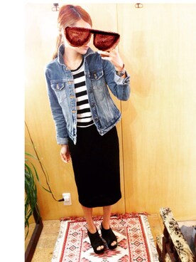 A子さん（レディース・160cm）の春コーディネート