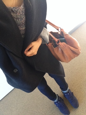 「theory luxe（セオリーリュクス）のアイテム（ジャケット/アウター）」を使った、yukingさん（レディース・160cm）の冬コーディネート