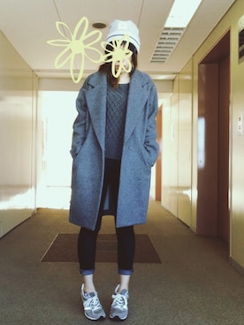 「theory luxe（セオリーリュクス）のアイテム（ジャケット/アウター）」を使った、yukingさん（レディース・160cm）の冬コーディネート