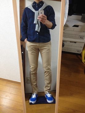 「BEAMES」｜伊集院 和希 さん（メンズ・183cm）の春コーディネート