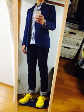 伊集院 和希 さん（メンズ・183cm）の秋コーディネート