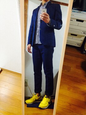 伊集院 和希 さん（メンズ・183cm）の秋コーディネート