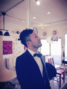 「BLUE BLUE（ブルーブルー）のアイテム（フォーマルスーツ/小物）」を使った、tetsuさん（メンズ・180cm）の春コーディネート