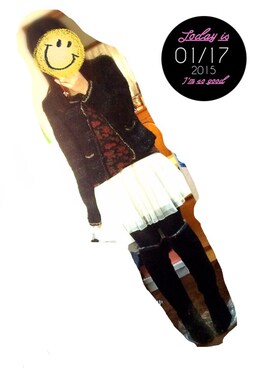 「バラ柄」｜「アイテム（その他）」を使った、kay ☘︎さん（レディース・153cm）の冬コーディネート