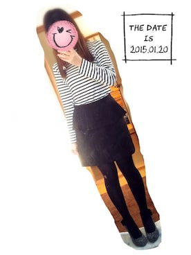 「ぺプラム」｜「アイテム（その他）」を使った、kay ☘︎さん（レディース・153cm）の冬コーディネート