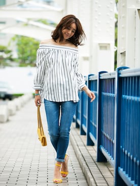 「 オフショル」｜STYLEST｜スタイレストさん（レディース・166cm）の夏コーディネート