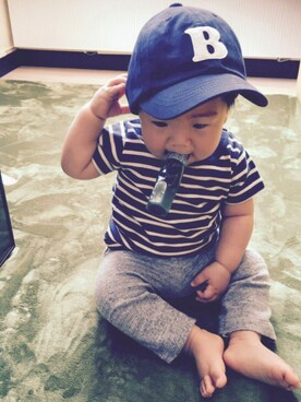 「マヨコーデ」｜8-sukeさん（キッズ・100cm）の春コーディネート