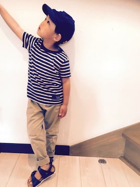 「マヨコーデ」｜8-sukeさん（キッズ・100cm）の春コーディネート