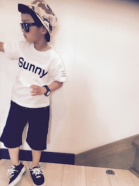 「マヨコーデ」｜8-sukeさん（キッズ・100cm）の春コーディネート