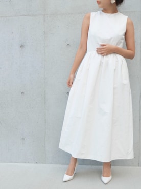 「kaene（カエン）のアイテム（ワンピース）」を使った、kaeneSTAFFさん（レディース・155cm）の冬コーディネート