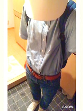 「POLO RALPH LAUREN（ポロ ラルフ ローレン）のアイテム（キャップ、ホワイト系）」を使った、パルプンテ。さん（メンズ・170cm）の秋コーディネート