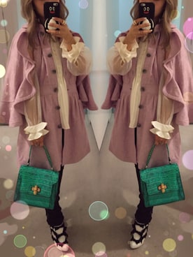 「MONCLER（モンクレール）のアイテム（PC・スマホグッズ/家電）」を使った、arinkodesuさん（レディース・152cm）の冬コーディネート