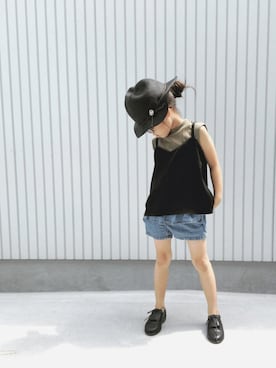 「FITH（フィス）のアイテム（その他シューズ）」を使った、nanaさん（キッズ・100cm）の夏コーディネート