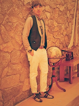 「アイテム（フォーマルスーツ/小物）」を使った、O-tsukiさん（メンズ・178cm）の夏コーディネート