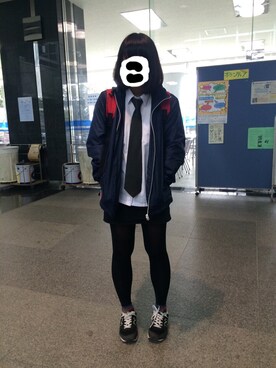 「オルチャンファッション」｜「アイテム（その他アウター）」を使った、こりっか✩さん（レディース・150cm）の冬コーディネート