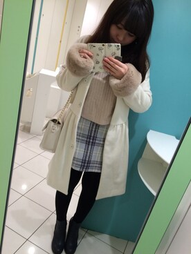 「travel」｜「アイテム（ブーツ）」を使った、KARENさん（レディース・150cm）の冬コーディネート