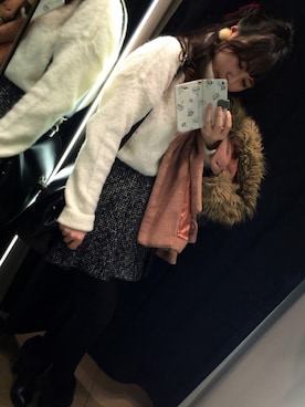 「abc une face（アーベーセーアンフェイス）のアイテム（ジャケット/アウター）」を使った、KARENさん（レディース・150cm）の冬コーディネート