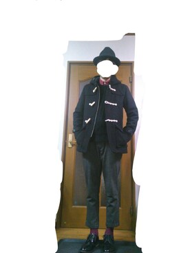 「L.H.P（エルエイチピー）のアイテム（ダッフルコート）」を使った、KOUさん（メンズ・174cm）の冬コーディネート