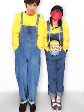 「SPINNS（スピンズ）のアイテム（オールインワン・サロペット）」を使った、わんぴーさん（メンズ・172cm）の冬コーディネート