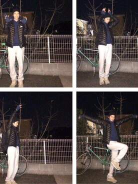 「HELLY HANSEN（ヘリーハンセン）のアイテム（ダウンジャケット/コート）」を使った、すけさん（メンズ・171cm）の冬コーディネート