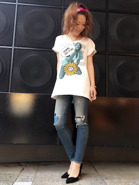 「仙台」｜「アイテム（財布/小物）」を使った、Ayakaさん（レディース・161cm）の夏コーディネート