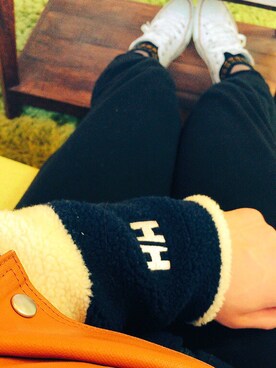 「HELLY HANSEN（ヘリーハンセン）のアイテム（ダウンジャケット/コート、ホワイト系）」を使った、Natsuki☆さんの冬コーディネート