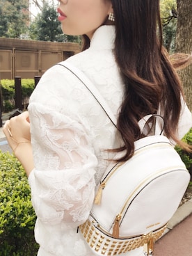 「Grosse Glace（グロッセ・グラッセ）のアイテム」を使った、滝沢結貴さん（レディース・166cm）の夏コーディネート