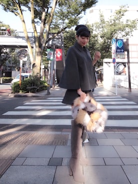 「Grosse Glace（グロッセ・グラッセ）のアイテム」を使った、滝沢結貴さん（レディース・166cm）の秋コーディネート