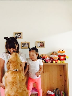 「バイキンマンヘアー」｜cocoさん（キッズ・90cm）の夏コーディネート