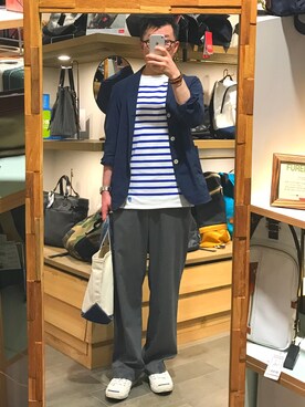 「SCHIATTI（スキャッテ）のアイテム（ジャケット/アウター）」を使った、Yoshiotaniさん（メンズ・170cm）の秋コーディネート