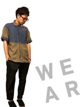 「Odeur（オドゥール）のアイテム」を使った、ひろむさん（メンズ・171cm）の夏コーディネート