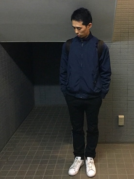「GAP（ギャップ）のアイテム（ナイロンジャケット）」を使った、T.Tさん（メンズ・175cm）の春コーディネート