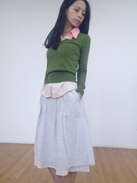 「MANGO（マンゴ）のアイテム（その他アウター）」を使った、ZolynnStevenさん（レディース・160cm）の夏コーディネート