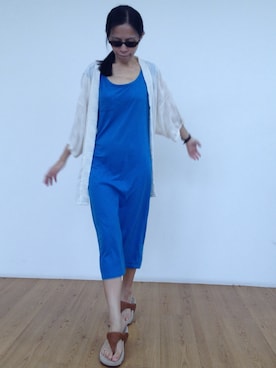 「kimono」｜「アイテム（その他アウター）」を使った、ZolynnStevenさん（レディース・160cm）の秋コーディネート