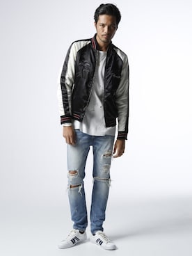 「jackrose」｜「アイテム（ブルゾン）」を使った、JACKROSE OFFICIALさん（メンズ・175cm）の夏コーディネート